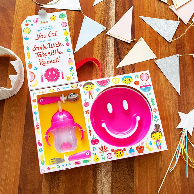 Be Happy Toddler Dining Set with Suction Plate, Cup and Utensils