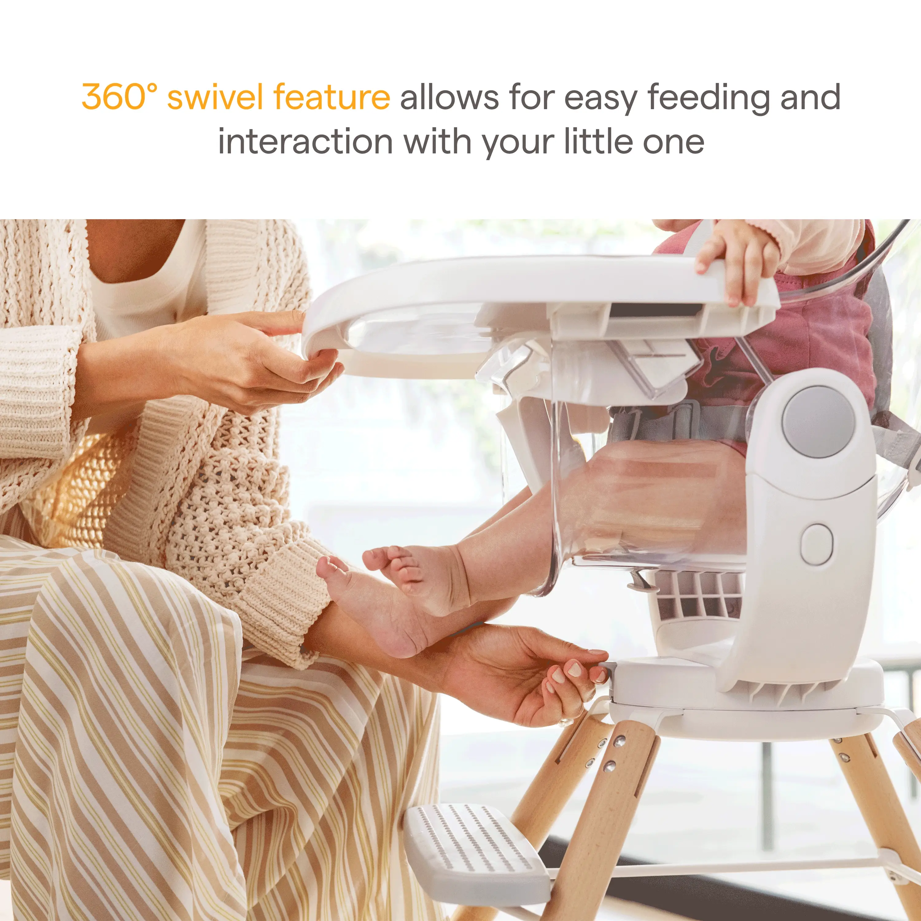 360° Cloud™ drejelig høj stol til babyer og småbørn