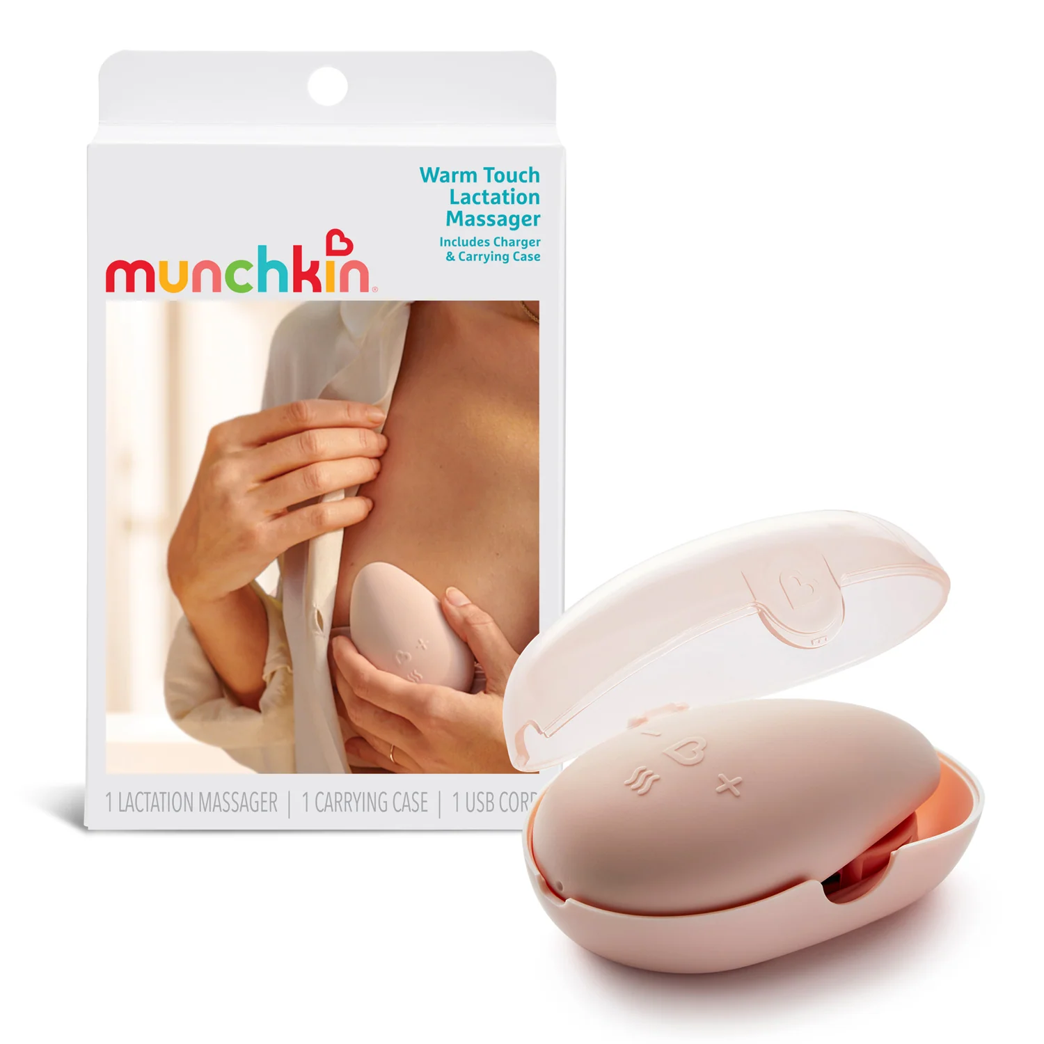 Warm Touch Lactation Massager with Heat and 3 Vibration Levels