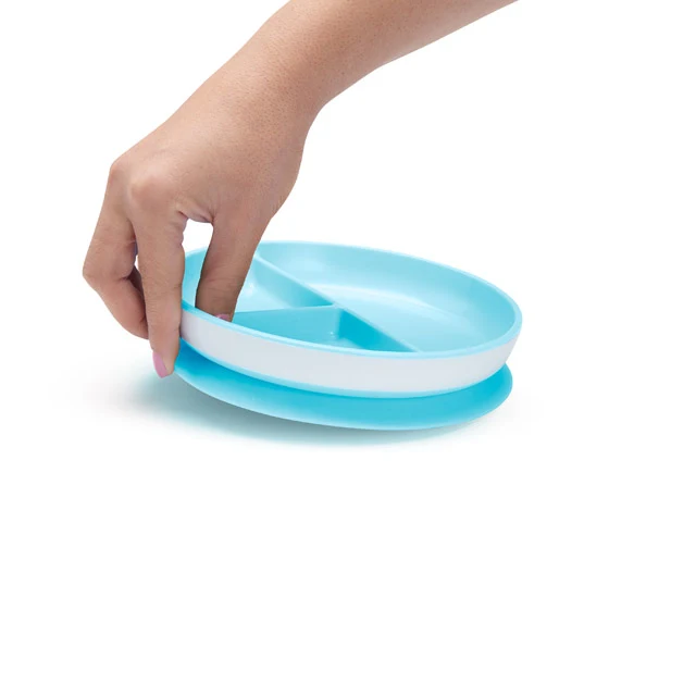 Stay Put Suction Plate with Deep Sides for Baby and Toddler Meals