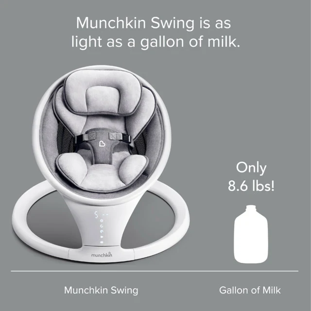 Munchkin Swing with Baby Bloom Mobile Set for Infants