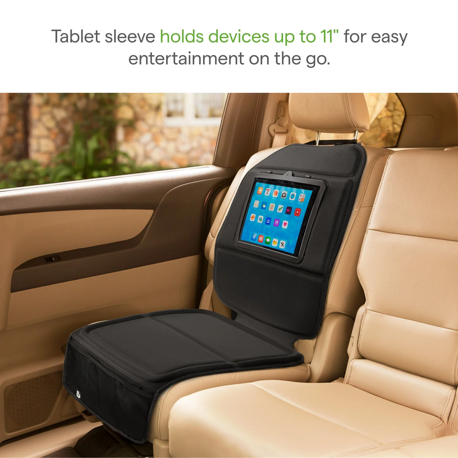 Protège-siège auto Munchkin Elite Seat Guardian avec support pour tablette