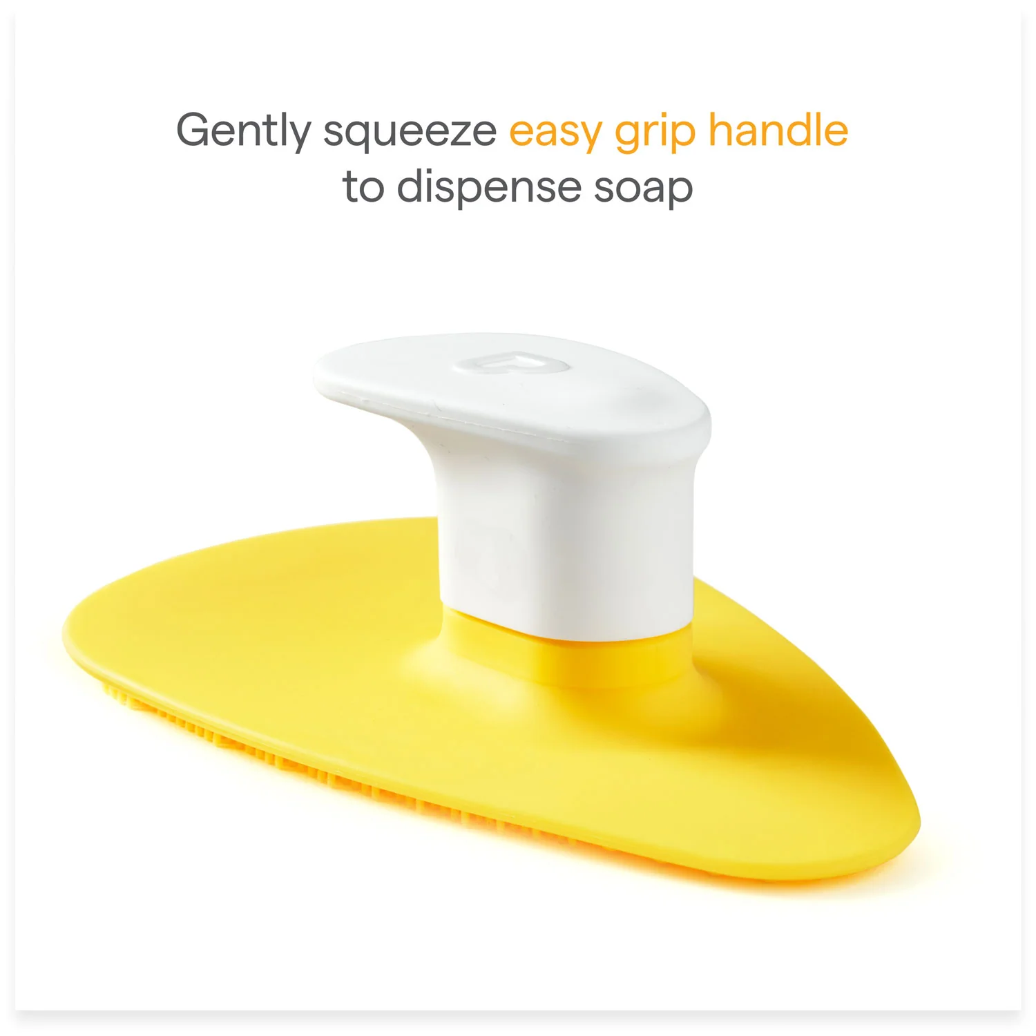 Munchkin Squeeze & Scrub Silicone Brush with Soap Dispenser for Bathtime