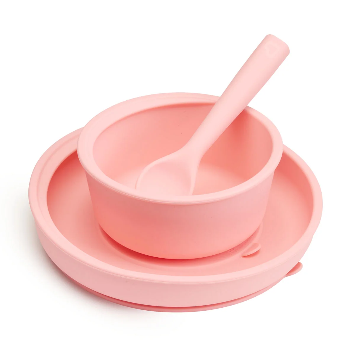 C’est Silicone! Infant Self-Feeding Set with Suction Plate Bowl and Spoon