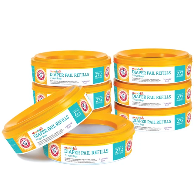 Arm & Hammer™ Diaper Pail Refill Rings, Lavender Scented 7-Layer Film