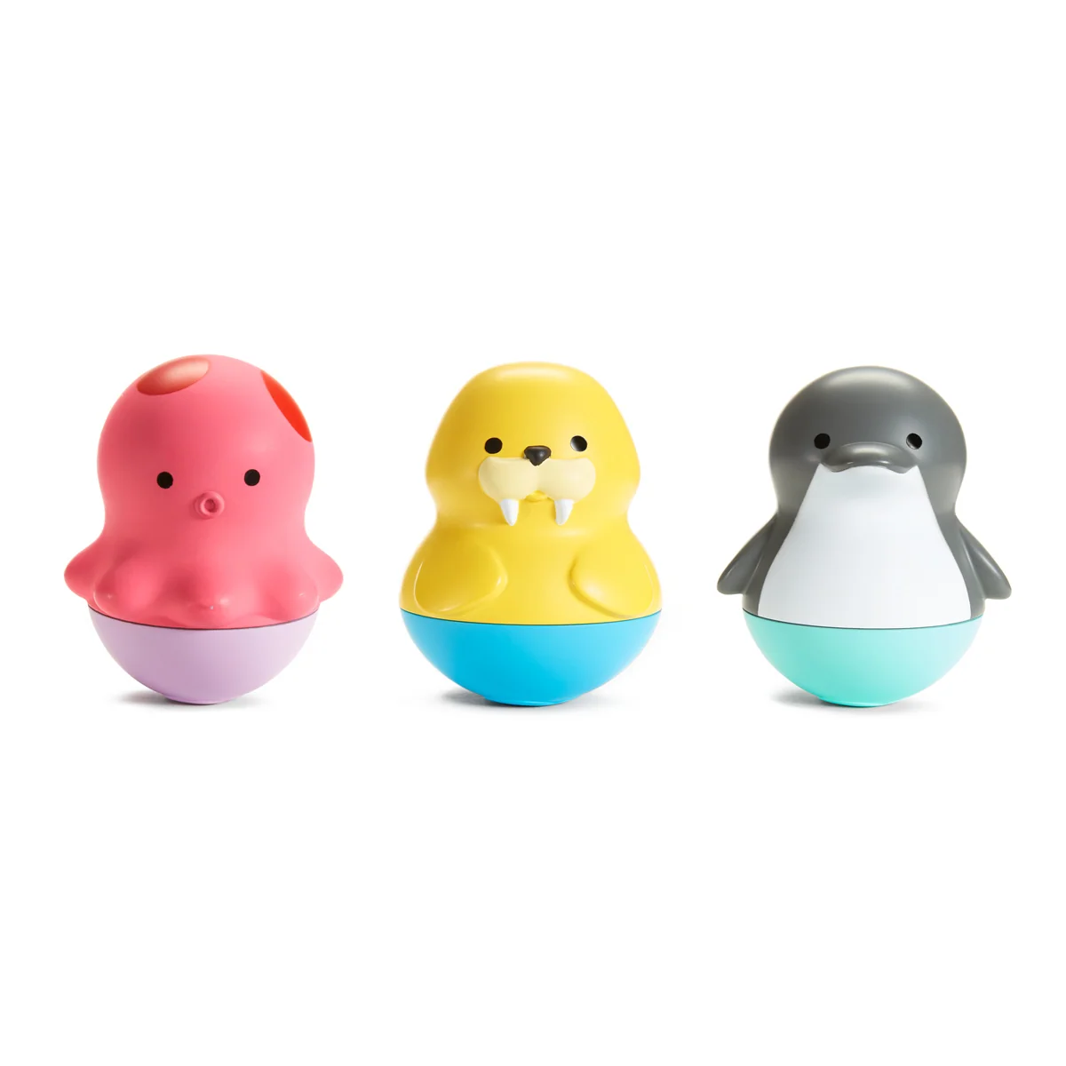 Bath Bobbers 3pk Bath Toys with Octopus, Walrus and Dolphin