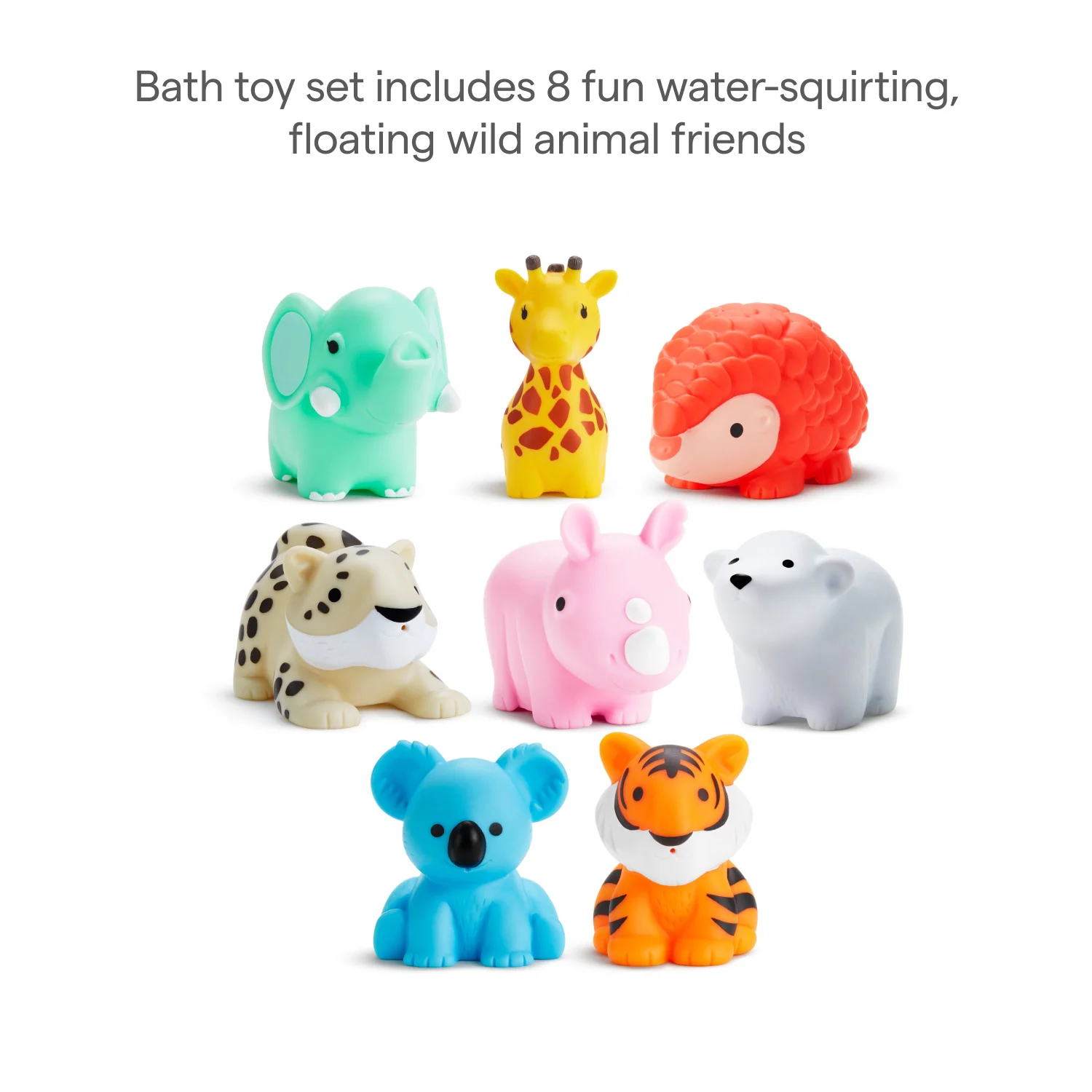 Wild™ Bath Squirts 물에 뜨는 동물 목욕 장난감 8개입 세트
