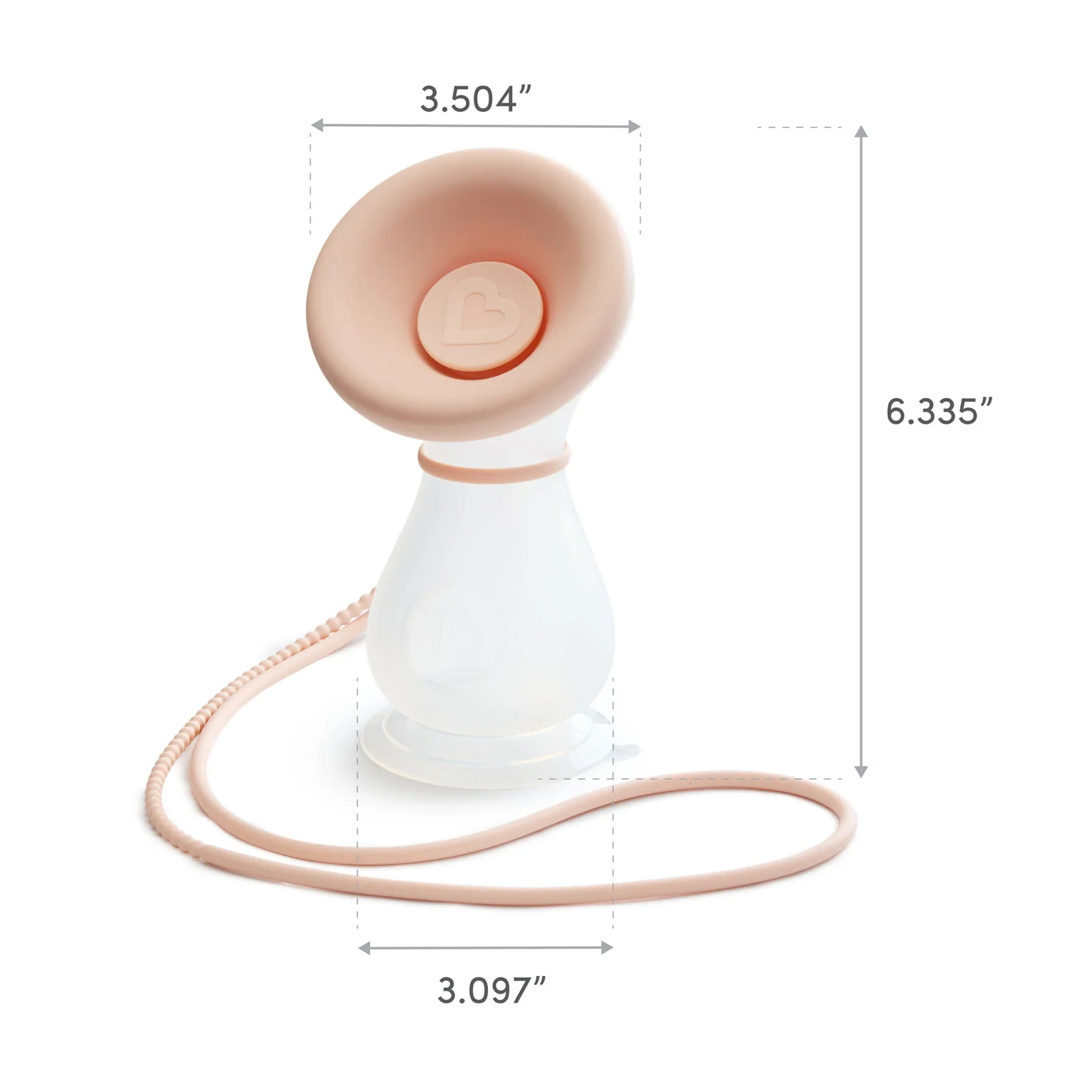 Munchkin Silicone Manual Breast Pump with Lid and Lanyard