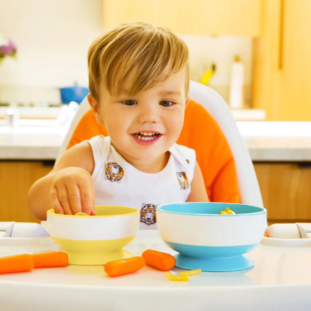 Munchkin Stay Put Suction Bowls 3 Pack for Baby Mealtime