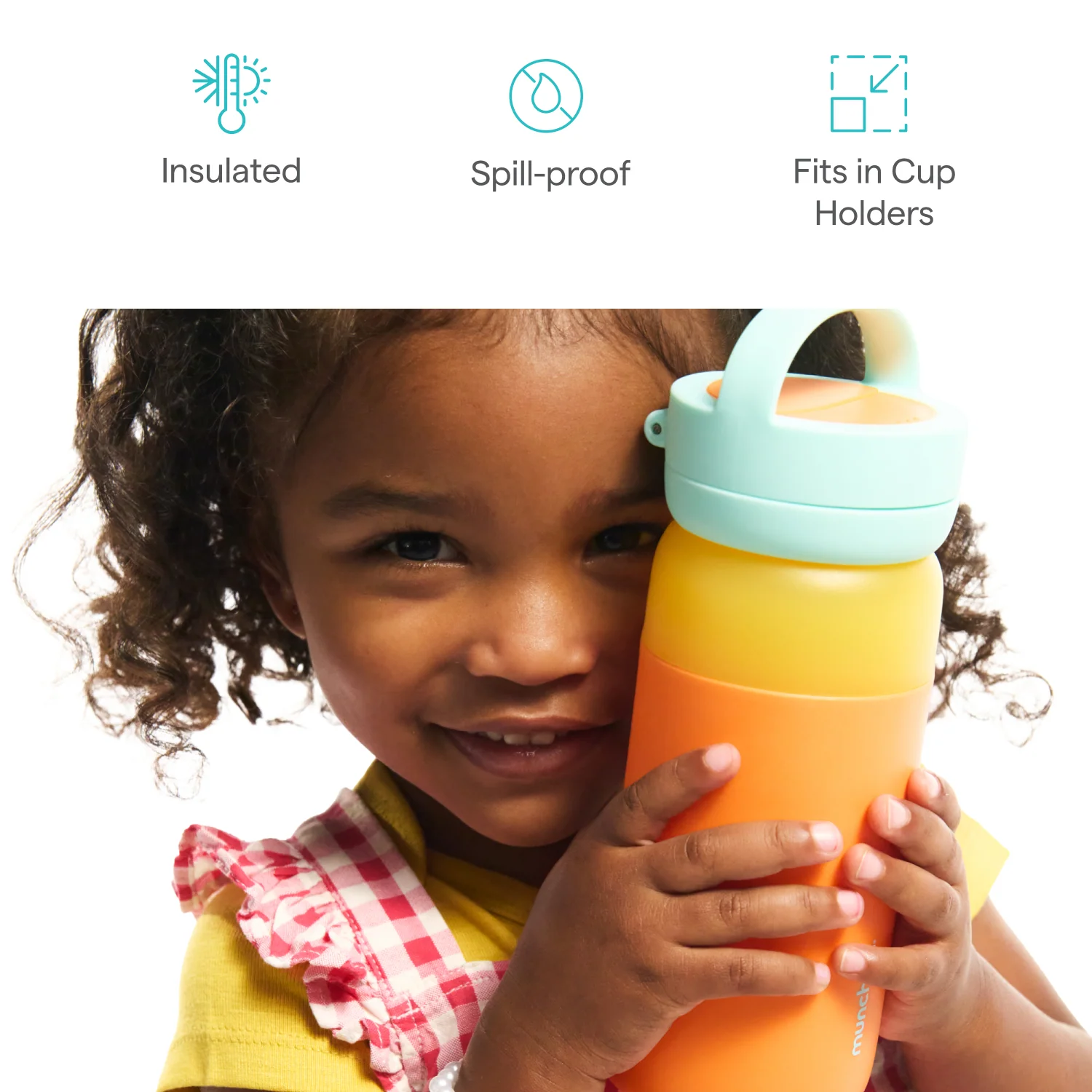 Gourde isotherme Munchkin Stay Cool pour tout-petits avec couvercle à clapet