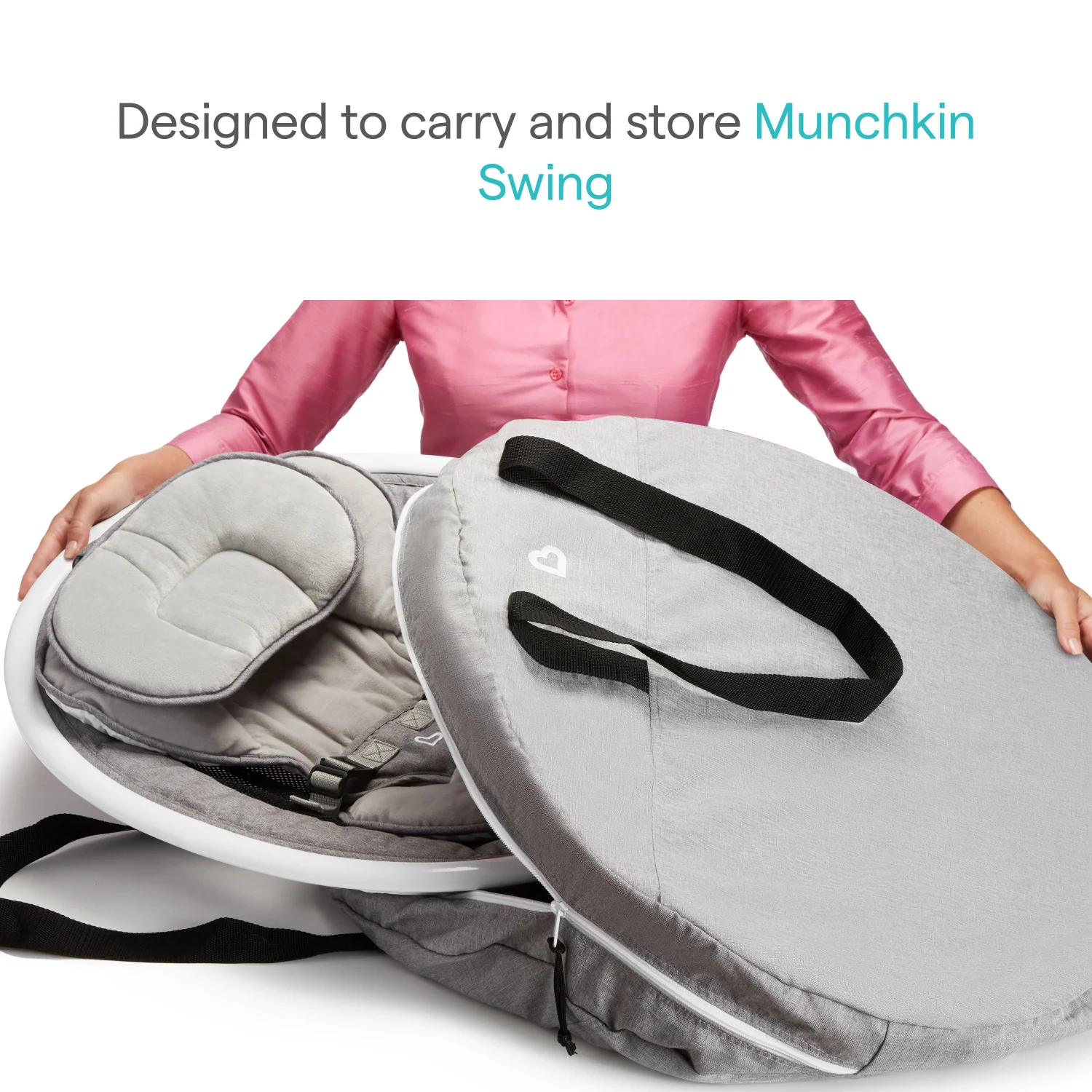 Travel Case Tote Bag for Munchkin Swing with Two Storage Cases