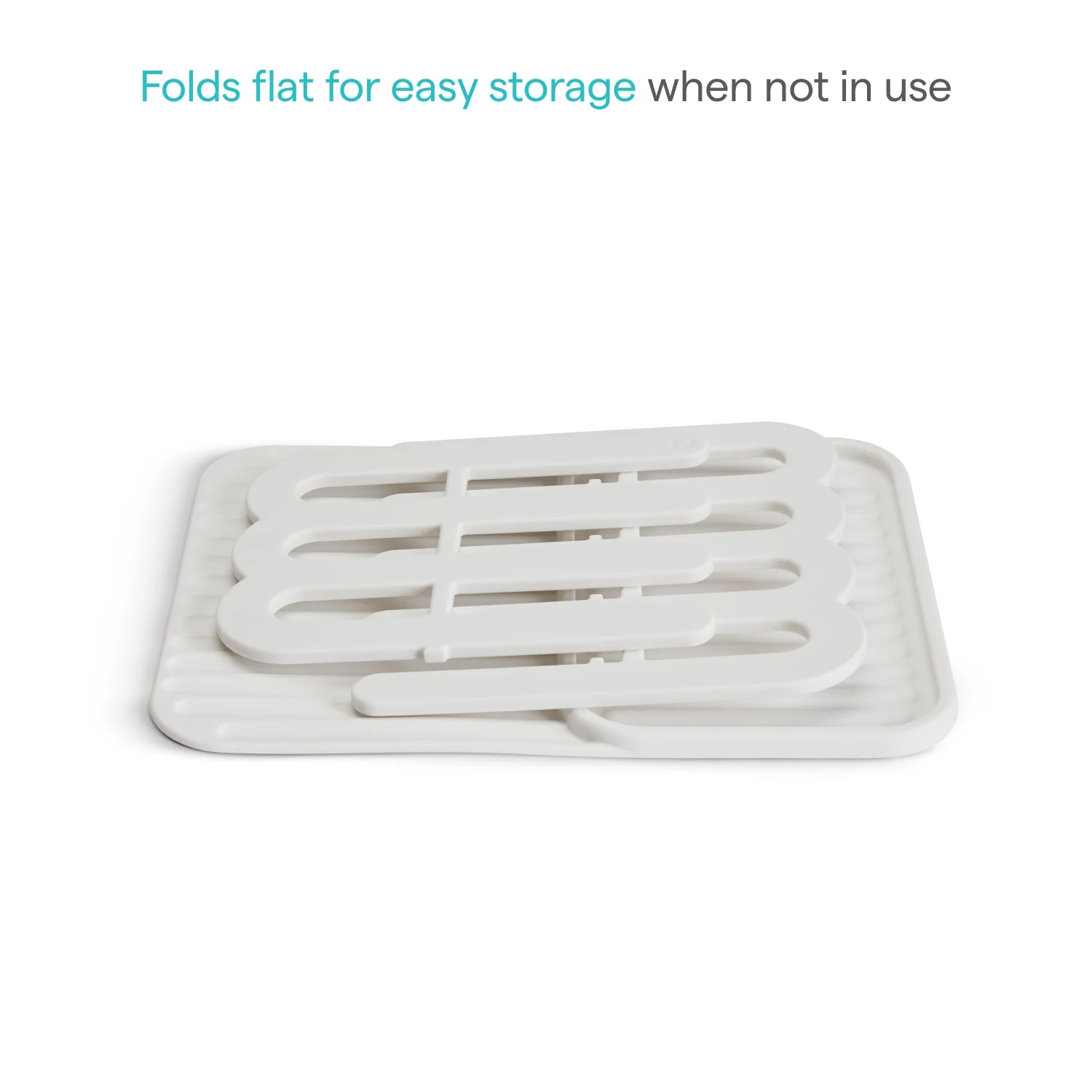 Silicone Drying Rack and Mat That Folds Flat
