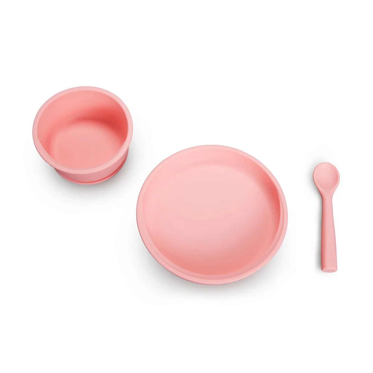 C’est Silicone! Infant Self-Feeding Set with Suction Plate Bowl and Spoon