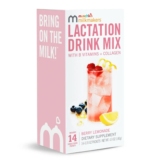 Milkmakers Berry Lemonade Lactation Drink Mix, 14 Single Serve Packets