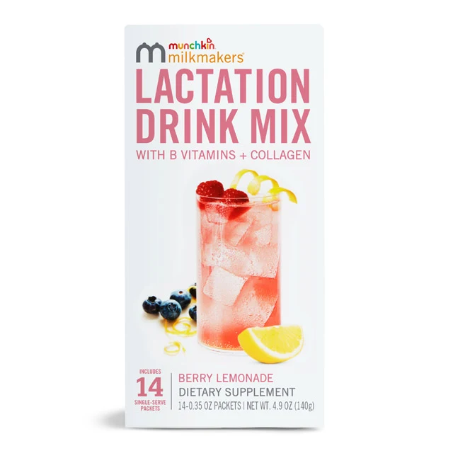 Milkmakers Berry Lemonade Lactation Drink Mix, 14 Single Serve Packets