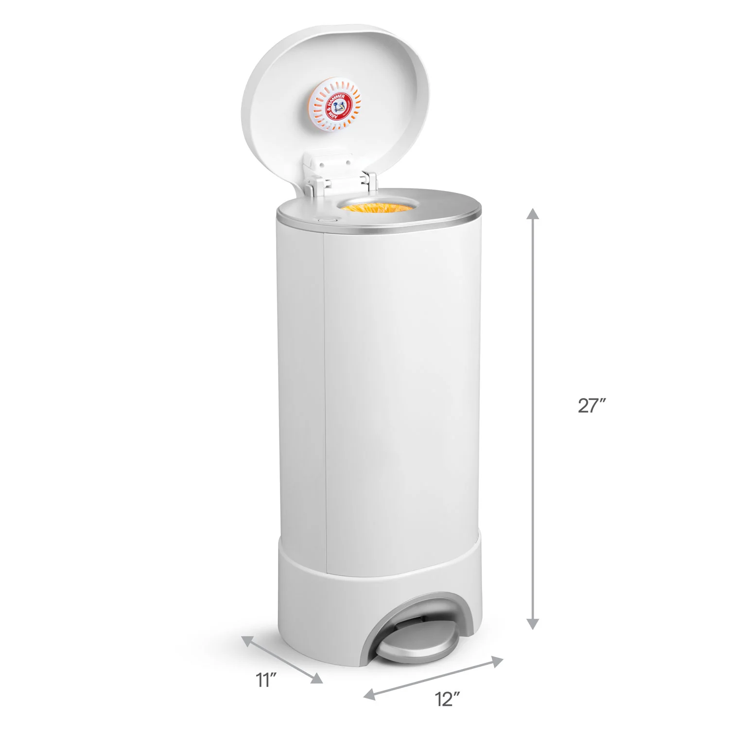 Cubo para pañales Step™ con control de olores Arm & Hammer