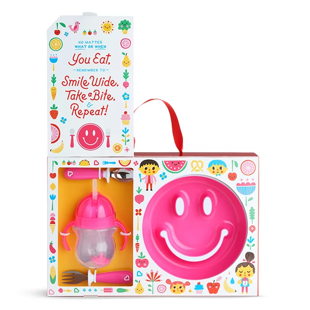 Be Happy Toddler Dining Set with Suction Plate, Cup and Utensils