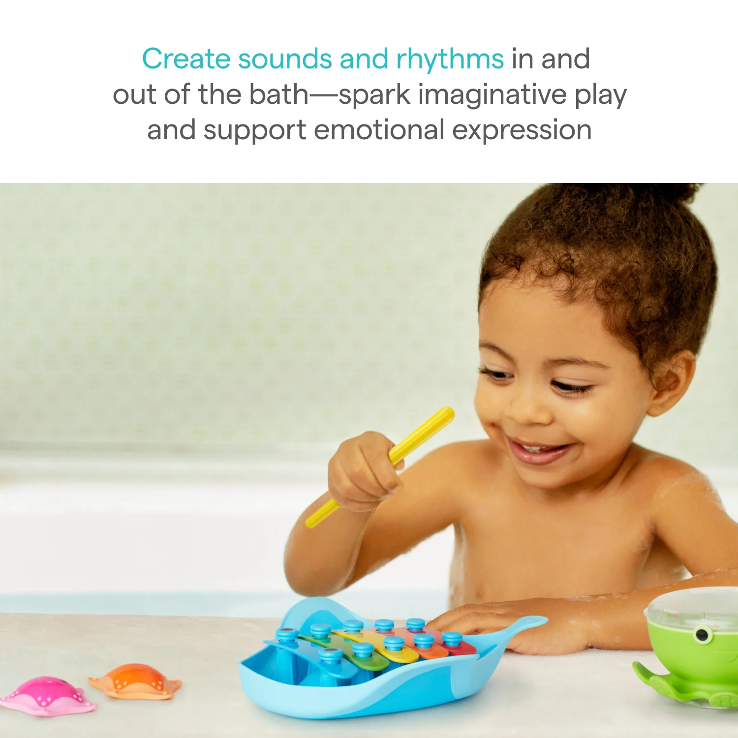 Bath Beats Musical Bath Toy Gift Set with Xylophone and Shakers