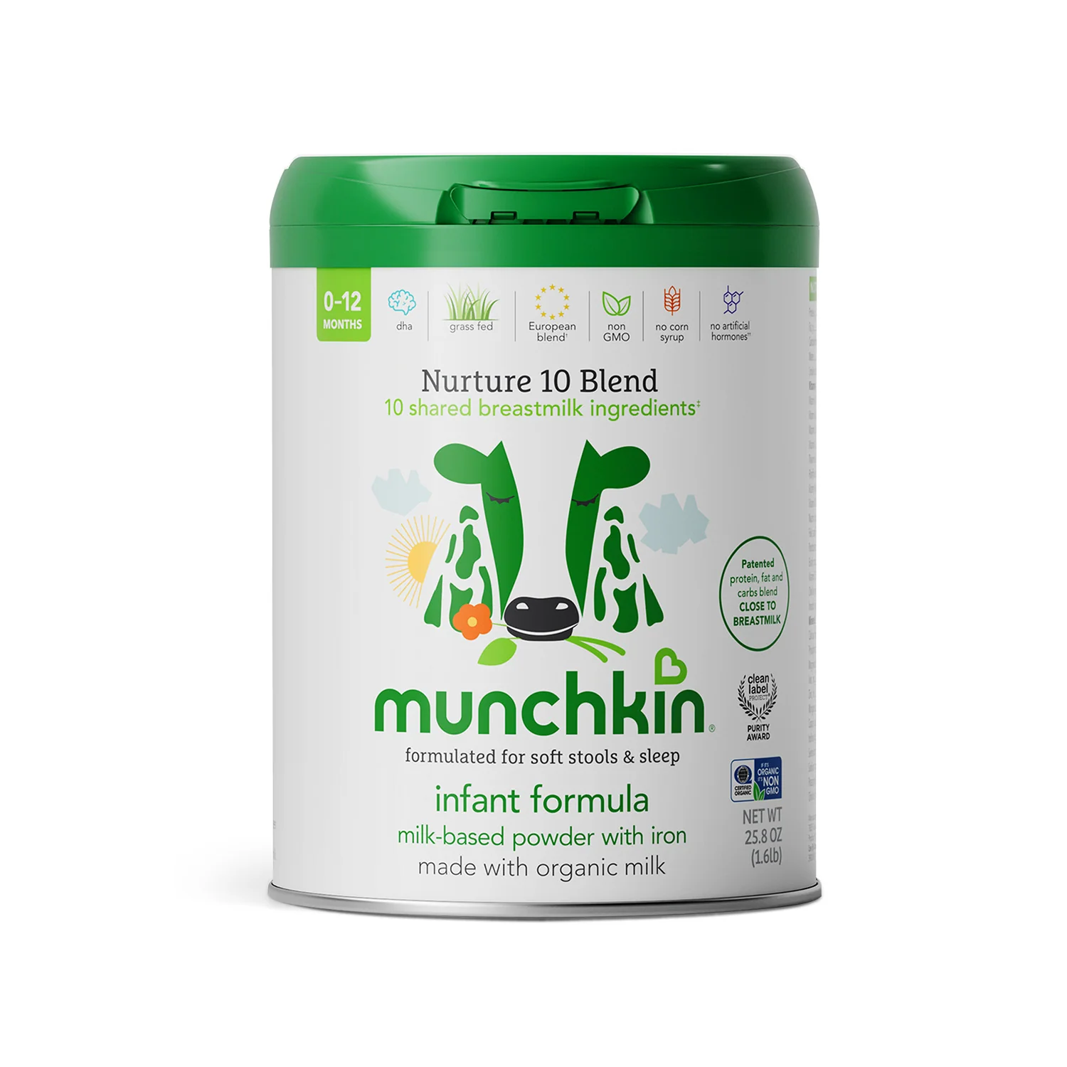 Munchkin Infant Formula with Organic Milk from Grass-Fed Cows