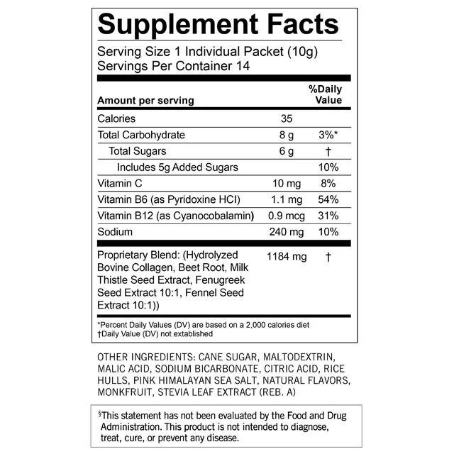 Milkmakers Berry Lemonade Lactation Drink Mix, 14 Single Serve Packets