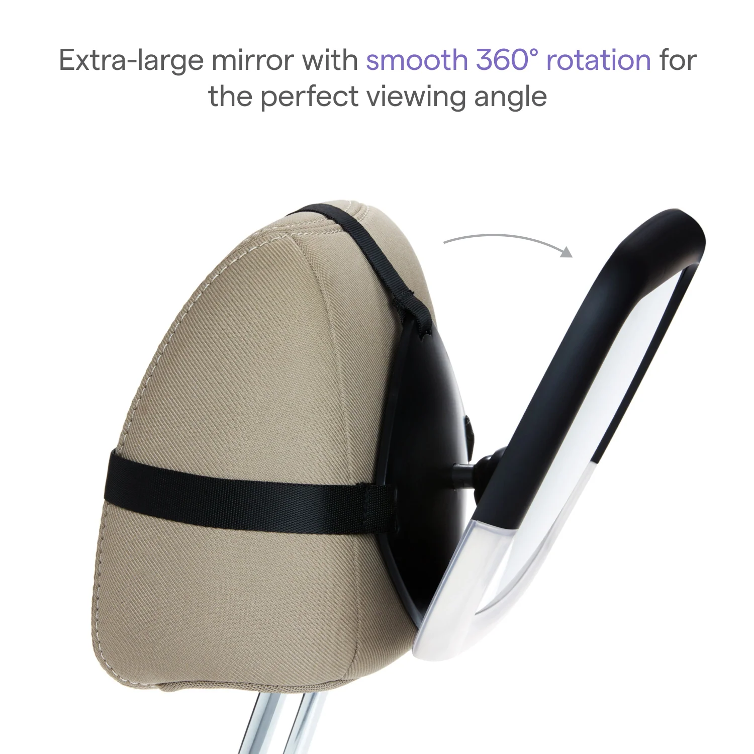 Night Light Baby In-Sight Pivot Car Mirror with Glare-Free LED Lights