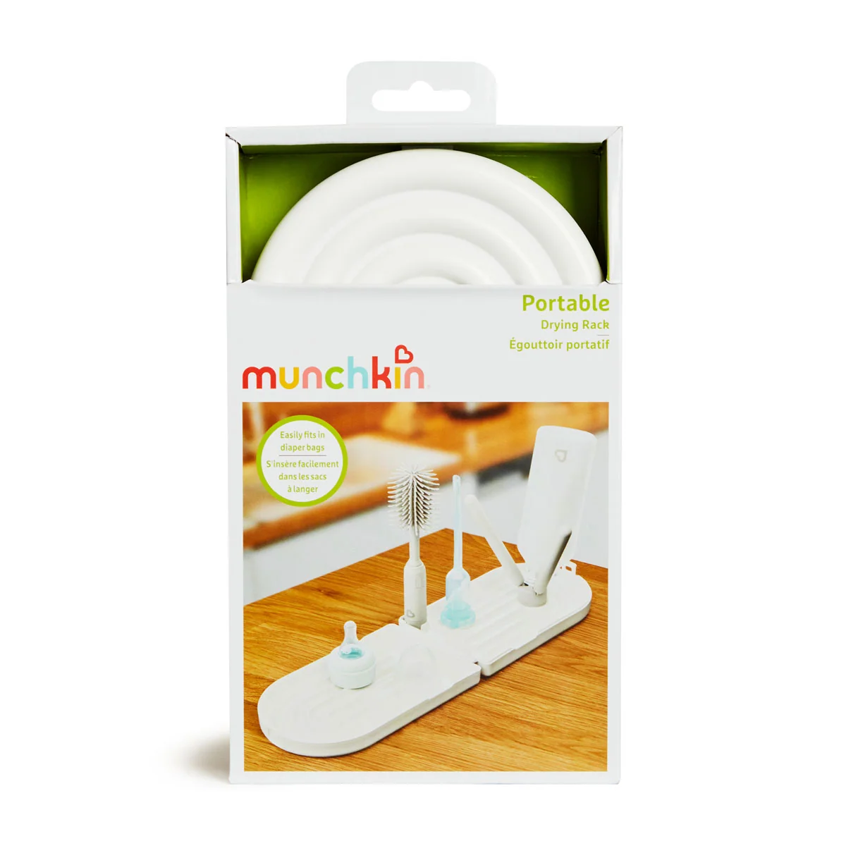 Égouttoir portable et kit de nettoyage de biberons de voyage Munchkin