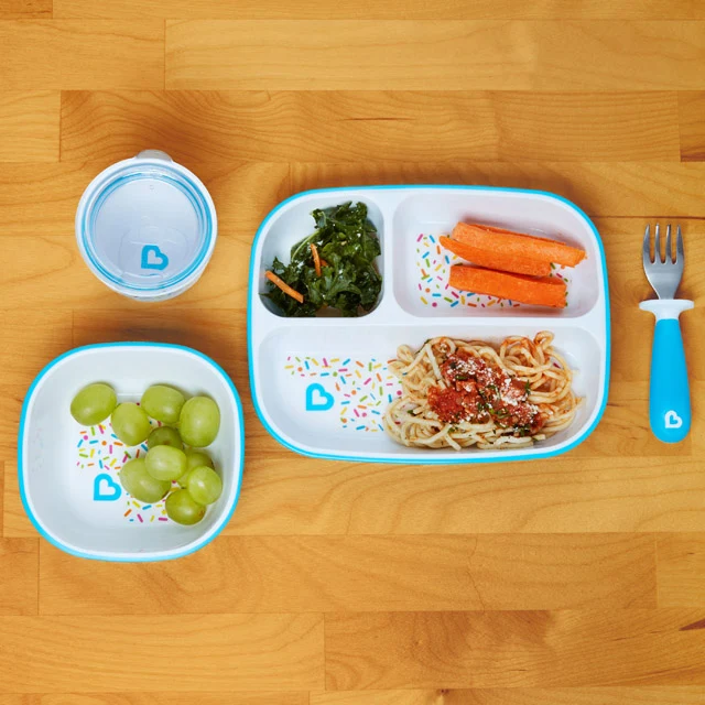 Splash Sprinkle 6-Piece Baby Dining Set with Plates Bowls and Cups