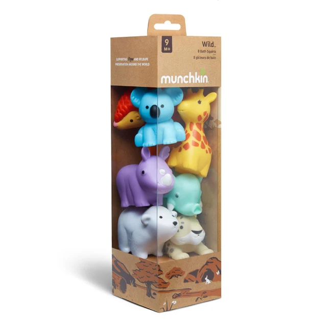 Wild™ Bath Squirts Set of 8 Floating Animal Bath Toys