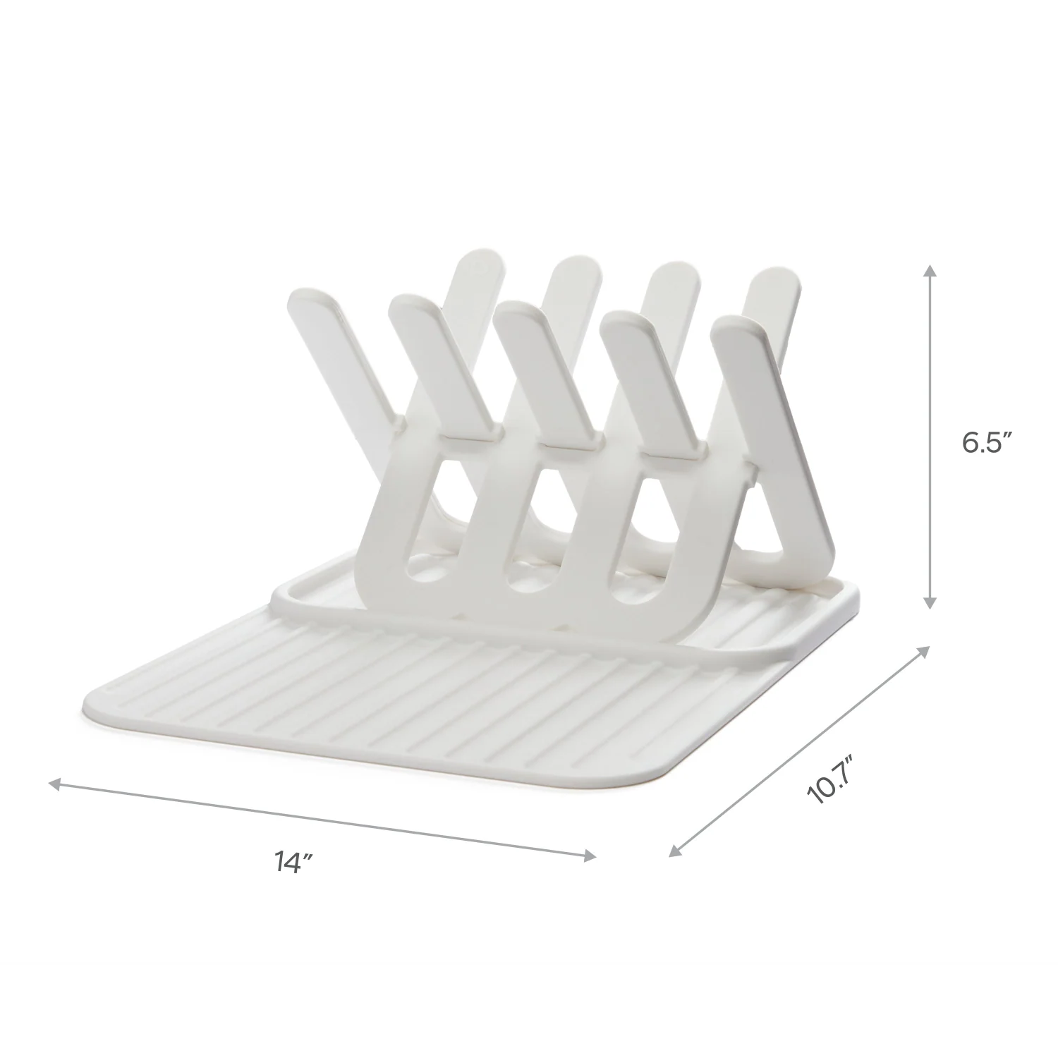 Silicone Drying Rack and Mat That Folds Flat