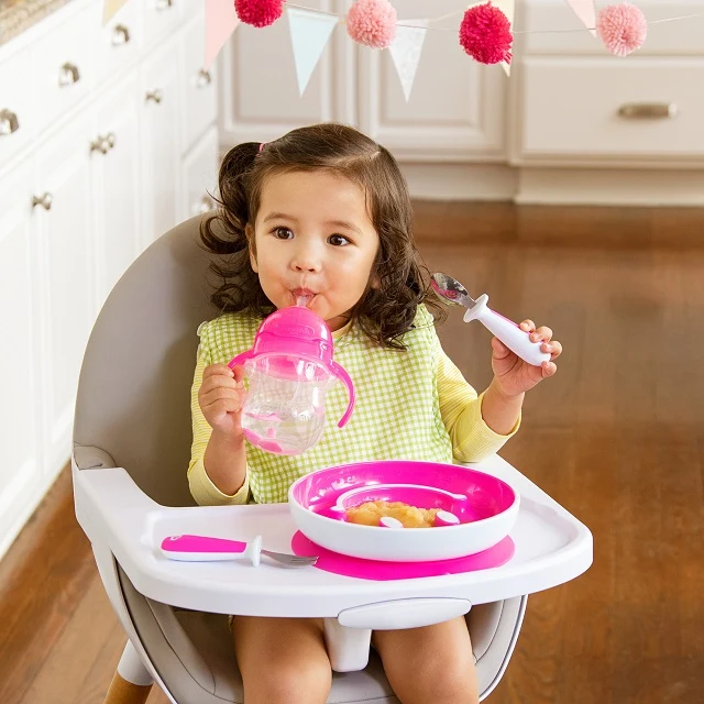 Be Happy Toddler Dining Set with Suction Plate, Cup and Utensils