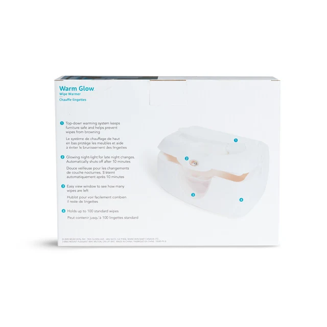 Warm Glow Wipe Warmer with Night Light for Baby Wipes
