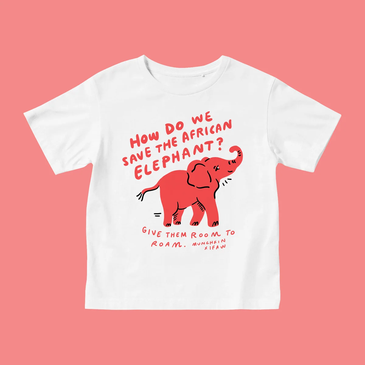 WildLove Room to Roam T-shirt i mjuk kamgarnsbomull
