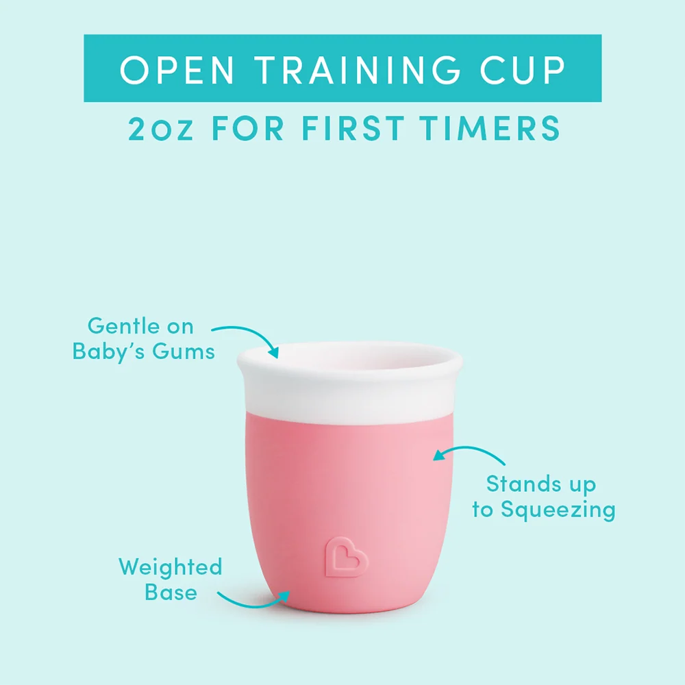 Vaso de entrenamiento abierto C’est Silicone!™, 2 oz para primeros sorbos