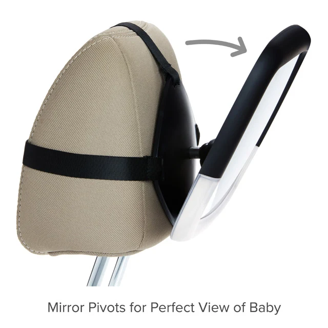 Night Light Baby In-Sight Pivot Car Mirror with Glare-Free LED Lights