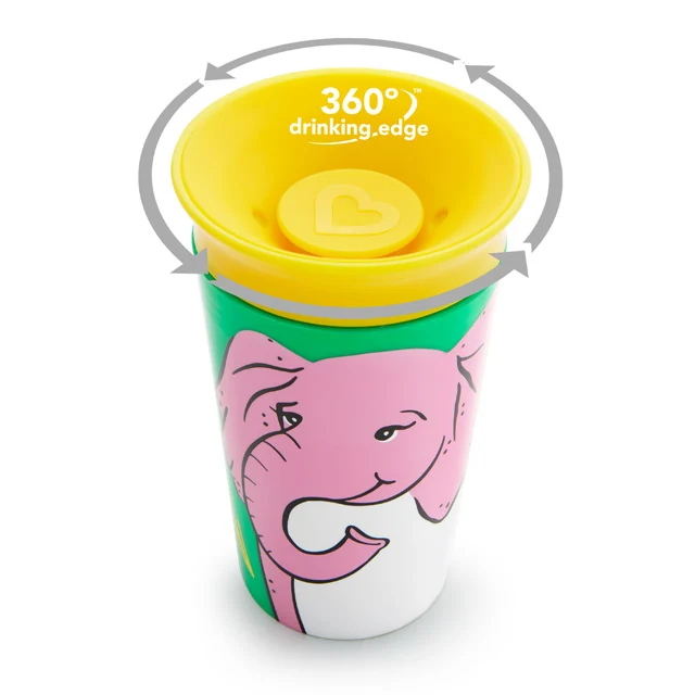 Miracle® 360° WildLove Sippy Cup, 9oz — Spill-Free Sips from Any Side