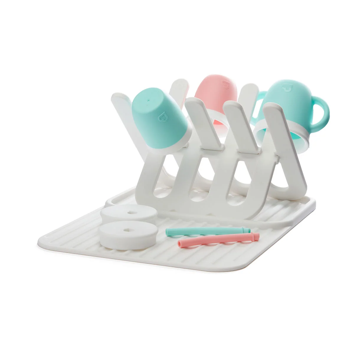 Silicone Drying Rack and Mat That Folds Flat