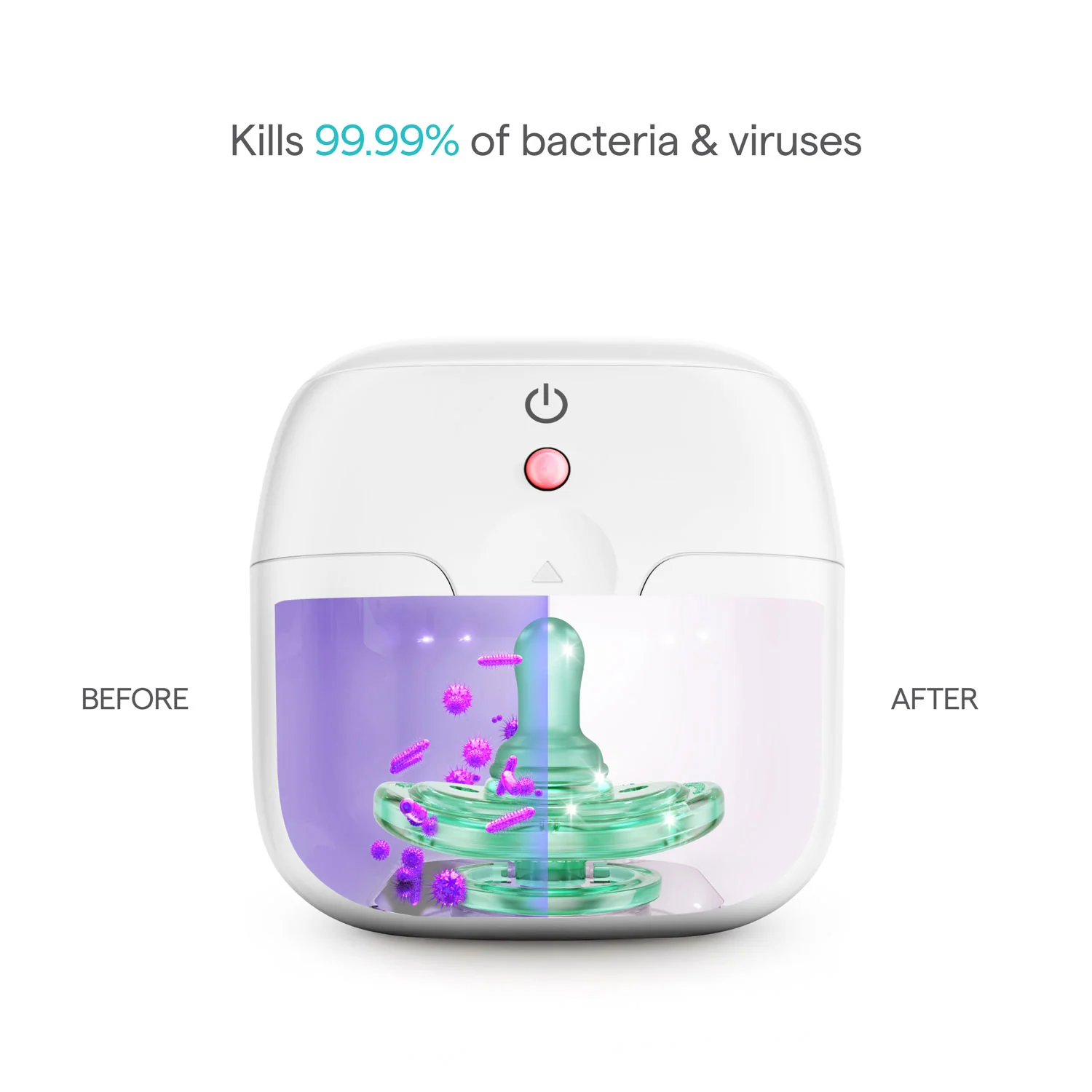 Mini bærbar UV-C sterilisator Plus med genopladeligt batteri