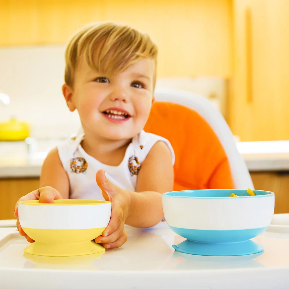 Munchkin Stay Put Suction Bowls 3 Pack for Baby Mealtime