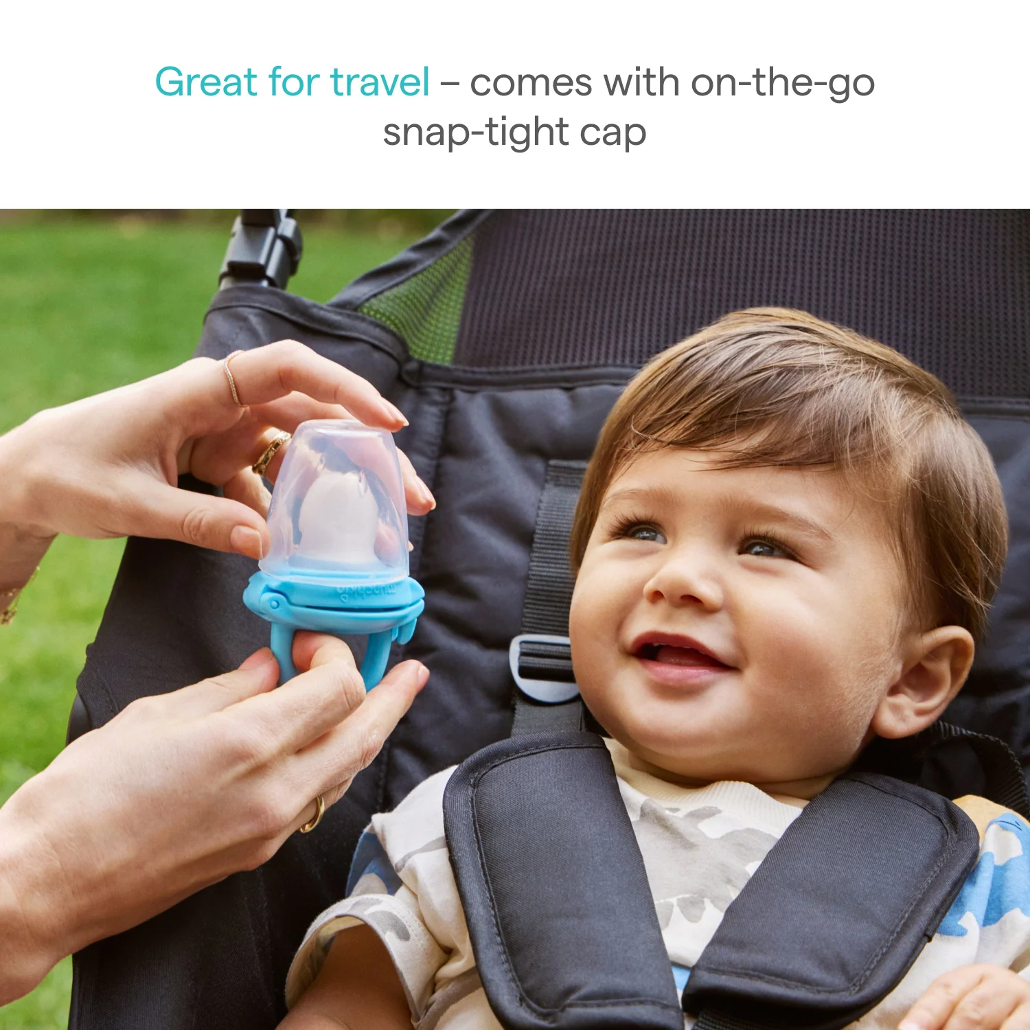 Silicone Baby Food Feeder, 2-Pack for Purees and Soft Solids