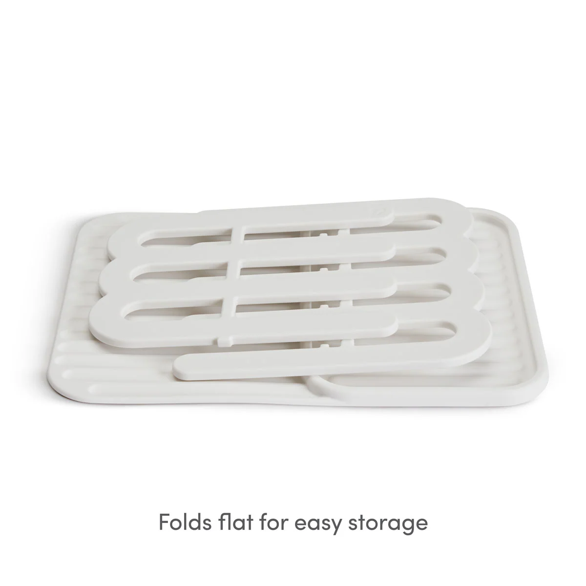 Égouttoir et tapis en silicone pliable à plat