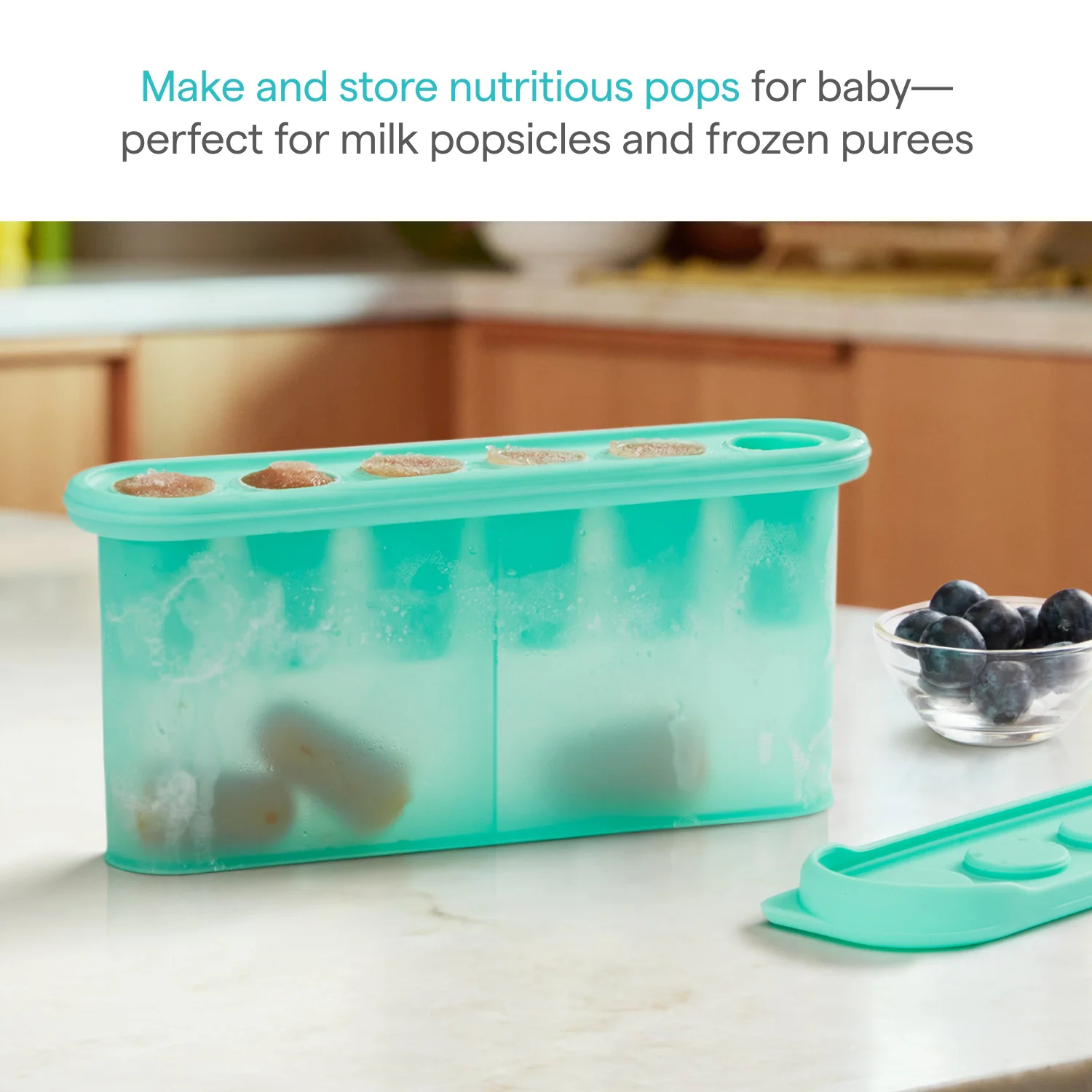 Munchkin Silicone Baby Food Freezer Tray for Homemade Popsicles