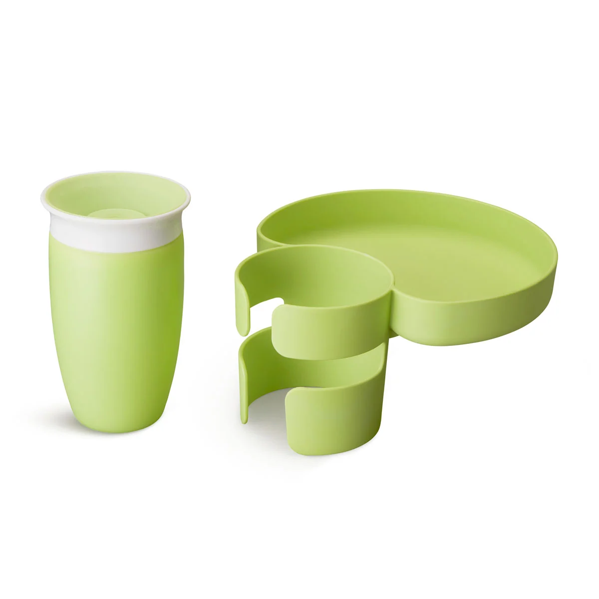Munchkin Miracle-mugg och bilsätesbricka för kladdfritt snackande