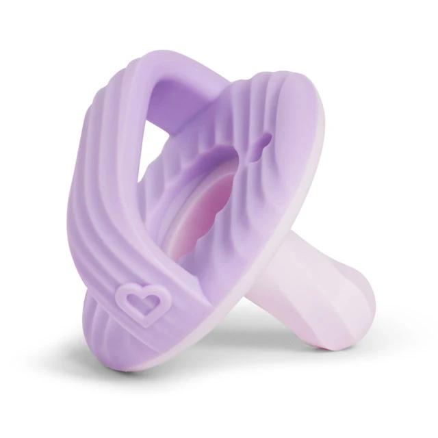 Sili-Soothe & Teethe silikone sut og bidering, 2-pak til babyer fra 3 måneder