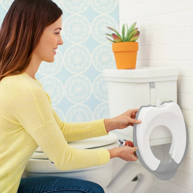 Hooked Potty Hook for Space Saving Bathroom Potty Seat Storage