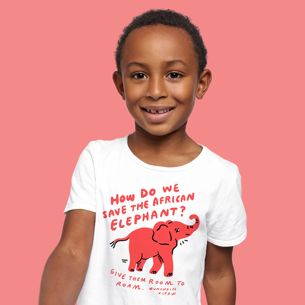 WildLove Room to Roam T-shirt i mjuk kamgarnsbomull