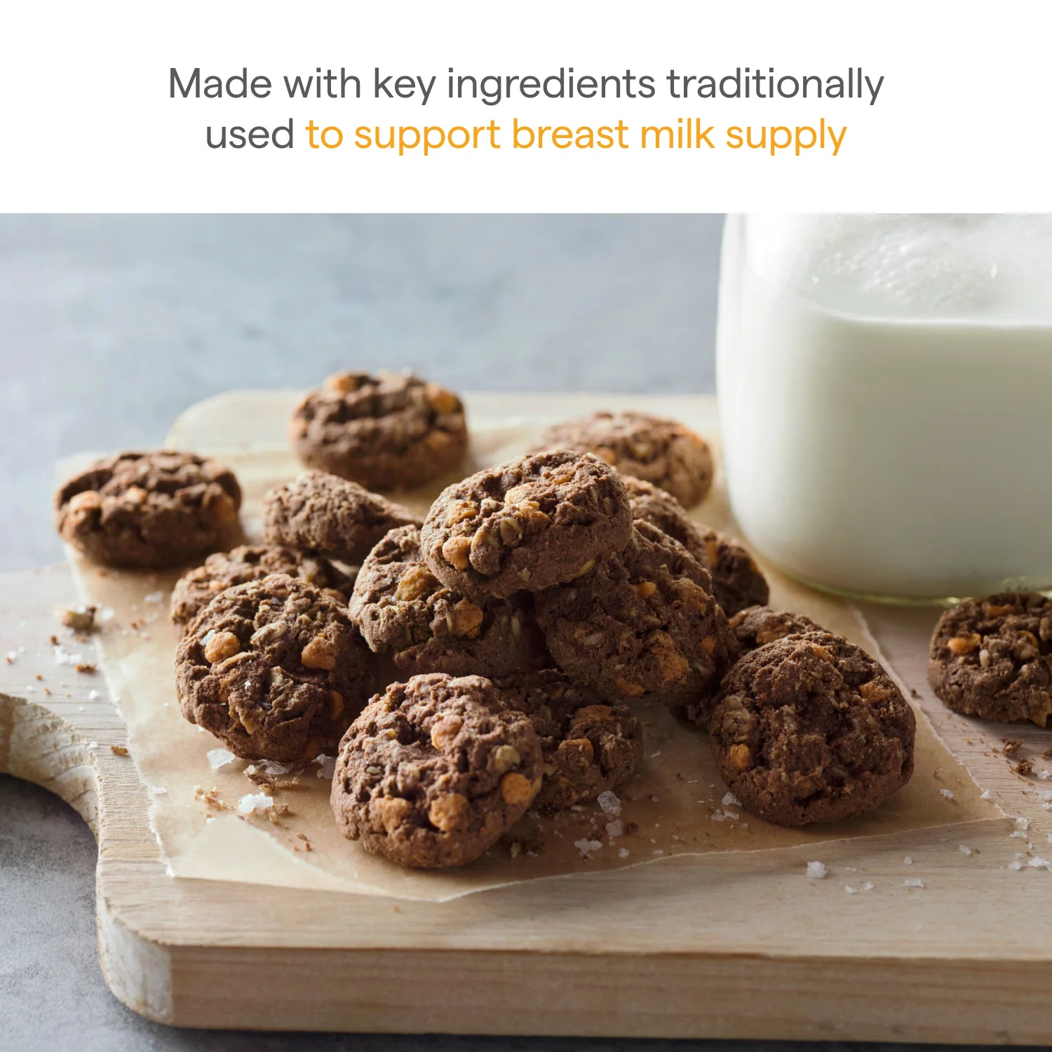 Milkmakers Chocolate Salted Caramel Lactation Cookie Bites, 10 Single Serve Bags