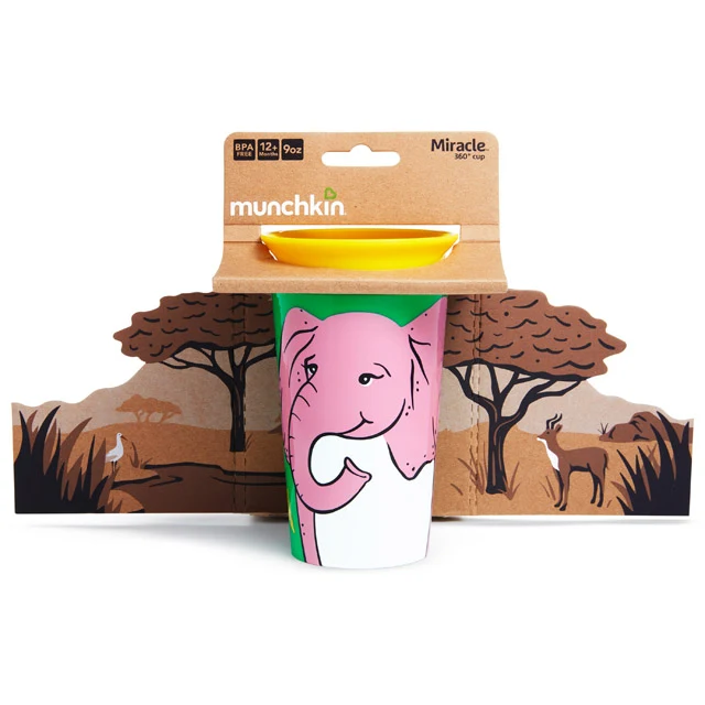 Miracle® 360° WildLove Sippy Cup, 9oz — Spill-Free Sips from Any Side