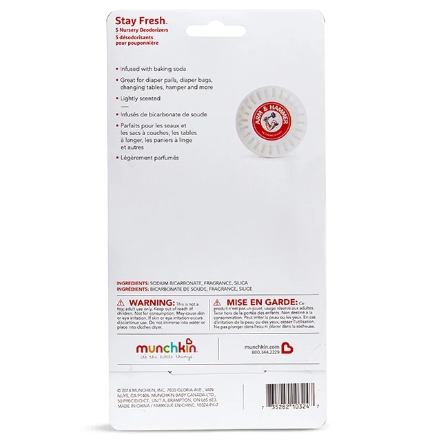 Arm & Hammer™ Stay Fresh™ duftdiscs til børneværelset, 5-pak