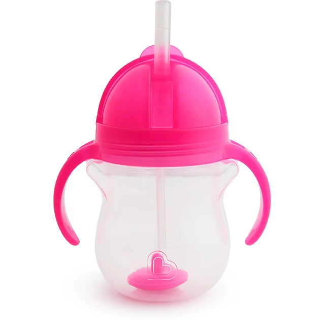 Munchkin Any Angle Click Lock Weighted Straw Trainer Cup, 7oz
