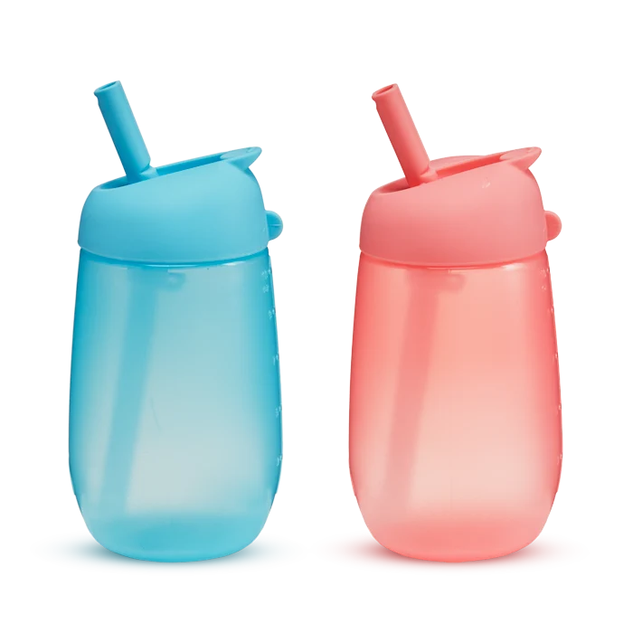 Simple Clean™ Rietjesbeker, 10oz, 2 stuks voor peuters